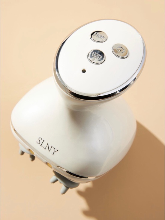 SLNY Other - SLNY White and Chrome Handheld Scalp Massager